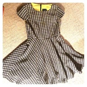 Anthropologie Fit and flair dress.